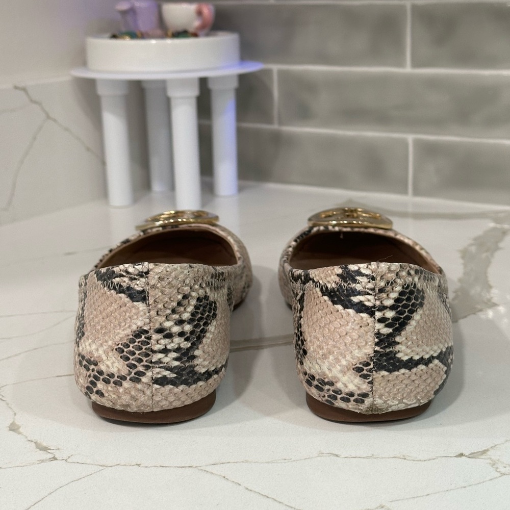Tory Burch Reva Ballet Flats. Women’s size 7 M. Color Python Print - Picture 6 of 13